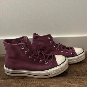 Converse Women's High-Top Sneakers - Maroon
